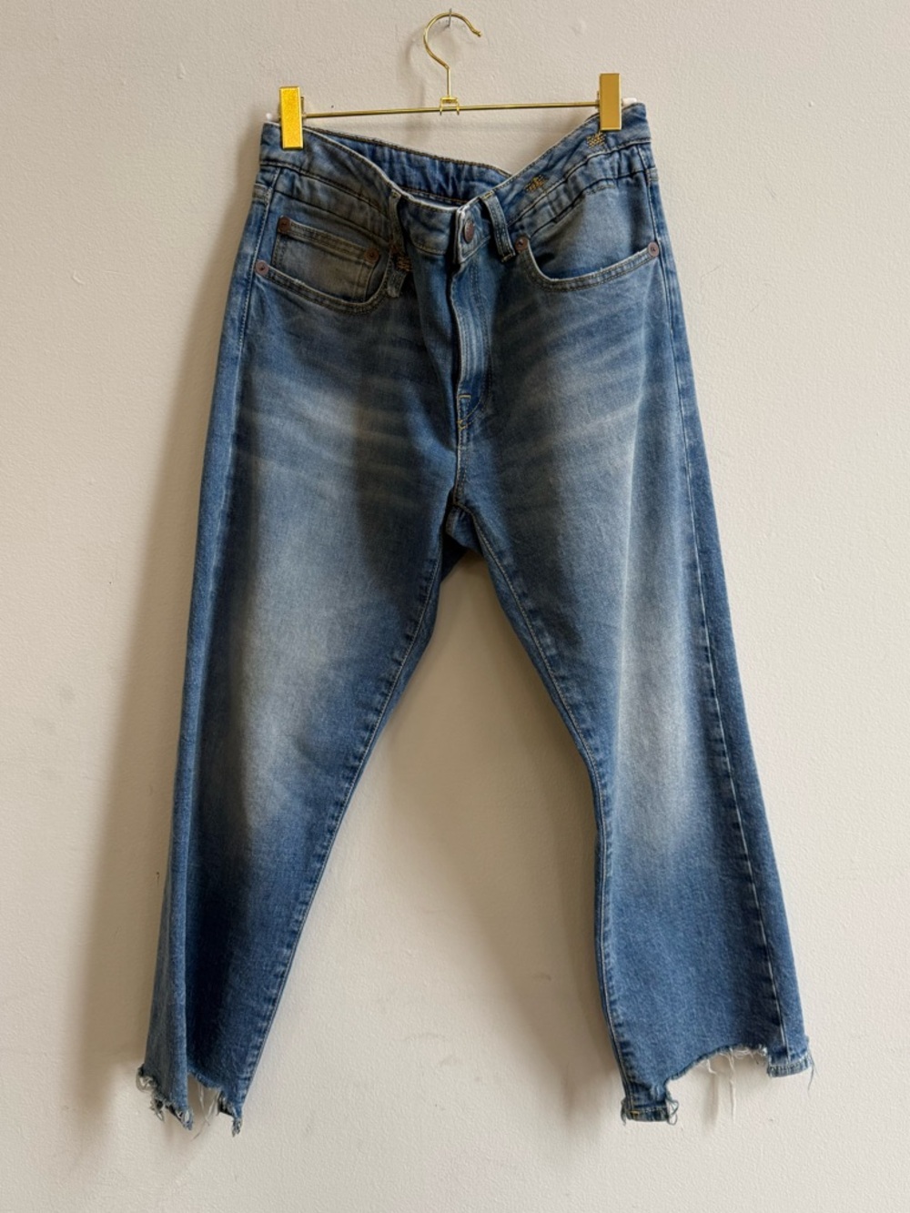 R13 Women’s Boy Straight With Rips Jeans Size 30